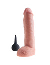 Dildo Realístico King Cock com Ejaculação Bege 27.9 cm,PD5605-21