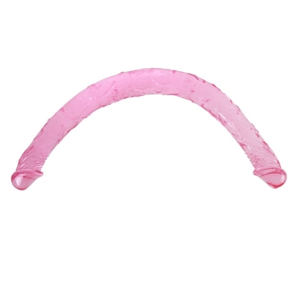 Dildo Duplo Baile Duo Dong Rosa 44.5 cm