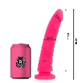 delta club - toys dildo rosa silicona medica 20 x 4 cm