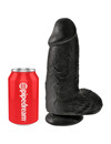 Dildo Realístico King Cock Chubby Preto 23 cm,D-236497