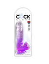 Dildo Realístico King Cock com Testículos Roxo 13.5 cm,D-236524