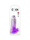 Dildo Realístico King Cock com Testículos Roxo 15.2 cm,D-236527