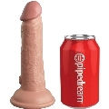 Dildo Realístico King Cock Elite Bege 15.2 cm