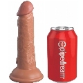 king cock - elite dildo realistico vibrador silicona 15.2 cm caramelo