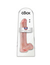 Dildo Realístico King Cock com Testículos Bege 33 cm,PD553321