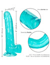 california exotics - size queen dildo blue 20.3 cm D-229173