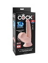 Dildo Realístico King Cock com Testículos Bege 12.7 cm,D-230588