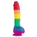 pride - lgbt flag dildo 19 cm