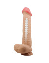 Dildo Realístico Pretty Love Sliding com Ventosa Bege 26 cm,D-238757