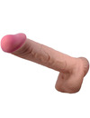 pretty love - sliding skin series realistic dildo with sliding skin suction cup brown 26 cm D-238758