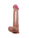 pretty love - sliding skin series realistic dildo with sliding skin suction cup brown 26 cm D-238758