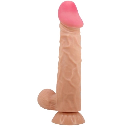 Dildo Realístico Pretty Love Sliding com Ventosa Bege 24 cm,D-238759