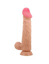 pretty love - sliding skin series realistic dildo with sliding skin suction cup 24 cm D-238759