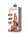 pretty love - sliding skin series realistic dildo with sliding brown skin suction cup 21.8 cm D-238762