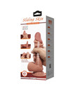 pretty love - sliding skin series realistic dildo with sliding brown skin suction cup 20.6 cm D-238764