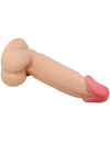 pretty love - sliding skin series realistic dildo with sliding skin suction cup 19.4 cm D-238765