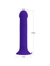 pretty love - murray youth vibrating dildo rechargeable violet D-237023