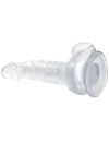 baile - realistic dildo with suction cup and testicles 16.7 cm transparent D-226641