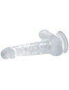 baile - realistic dildo with suction cup and testicles 16.7 cm transparent D-226641