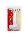 baile - realistic dildo with suction cup and testicles 16.7 cm transparent D-226641