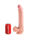 king cock - realistic penis with balls 3d 24.8 cm light D-236515