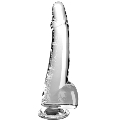 Dildo Realístico King Cock com TestÍculos Transparente 27.9 cm