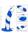 Dildo Admiral Swirl Azul e Transparente,D-238334