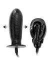 Dildo Realístico Baile Bigger Insuflável com Vibração Preto 16 cm,D-219178