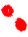 secretplay - red marabou handcuffs D-212562