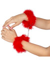 secretplay - red marabou handcuffs D-212562