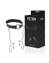 fetish submissive - gag ring with nipple clamps D-218917