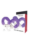 darkness - lilac lined metal handcuffs D-221225