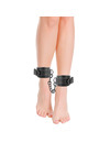 darkness - adjustable ankle handcuffs black leather D-221229