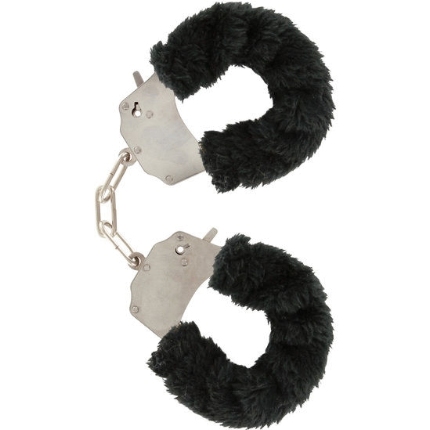 toyjoy - furry fun cuffs bondage black D-222126