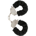 toyjoy - furry fun cuffs bondage black