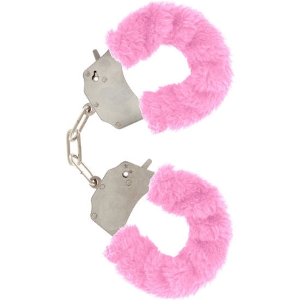 toyjoy - furry fun cuffs bondage pink D-222129