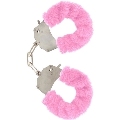 toyjoy - furry fun cuffs bondage pink