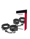 darkness - wide thin textured handcuffs D-226725