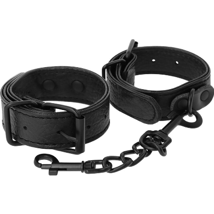 darkness - wide thin textured handcuffs D-226725