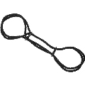 darkness - 100% cotton rope handcuffs or ankle handcuffs