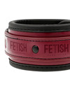 fetish submissive dark room - vegan leather handcuffs with neoprene lining D-227423