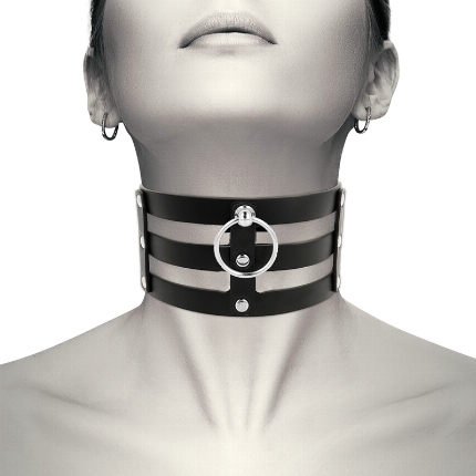 coquette - chic desire fetish style vegan leather choker D-229294