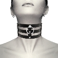 coquette - chic desire choker cuero vegano estilo fetish