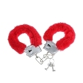 diablo picante - pleasure furry handcuffs red