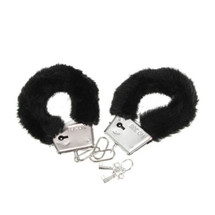 diablo picante - pleasure furry handcuffs black D-230227