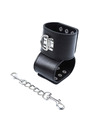 ohmama fetish - wrist restraints snap fasten metal D-230348