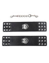 ohmama fetish - wrist restraints snap fasten metal D-230348