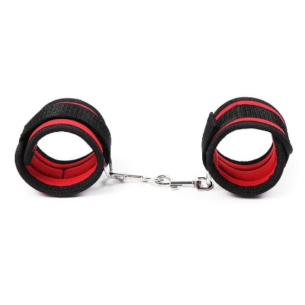 ohmama fetish nylon bind hook and loop wrist restraints D-230361