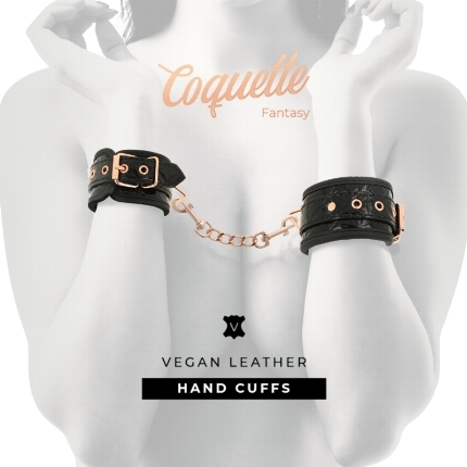 coquette chic desire - black edition handcuffs with neoprene lining D-235519