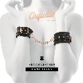 coquette chic desire - black edition handcuffs with neoprene lining